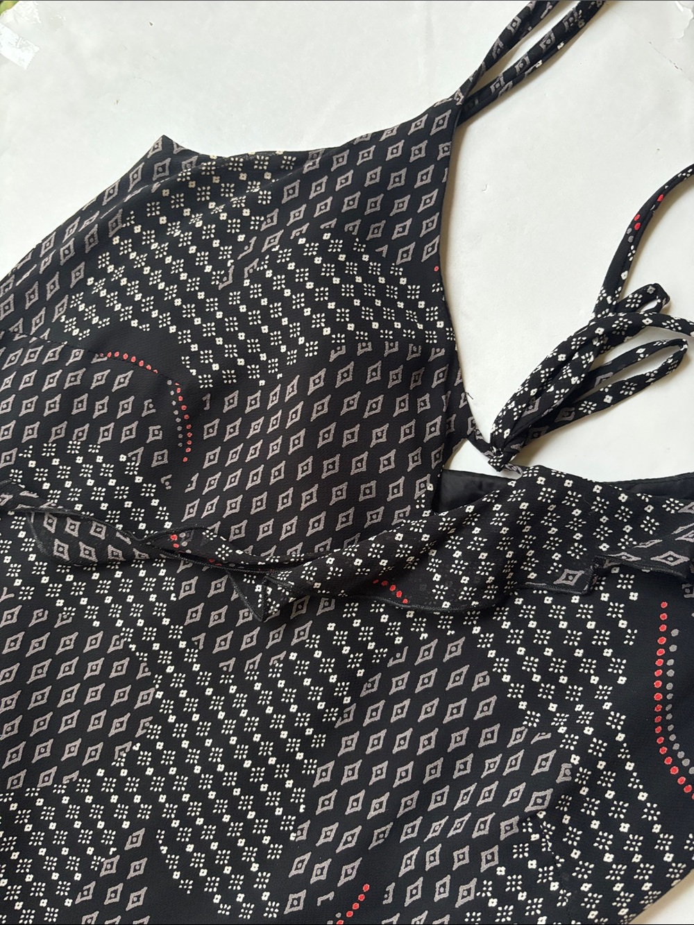 Vintage 90’s Asymmetrical Bias Maxi Printed Dress Betsey Johnson Y2K 14 Long Hot - Picture 8 of 17